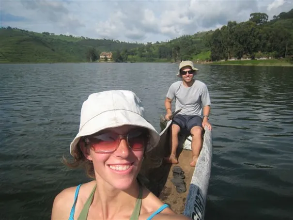 Controlling a dug out canoe is harder than you would think. We eventually got the hang of it though