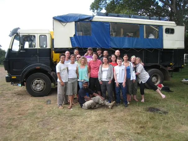 The whole crew from the tour