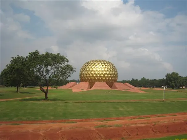 The Matrimandir in Auroville.