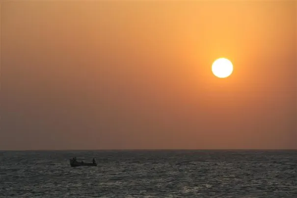 Sunset in Kanyakumari, the southern most tip of India.