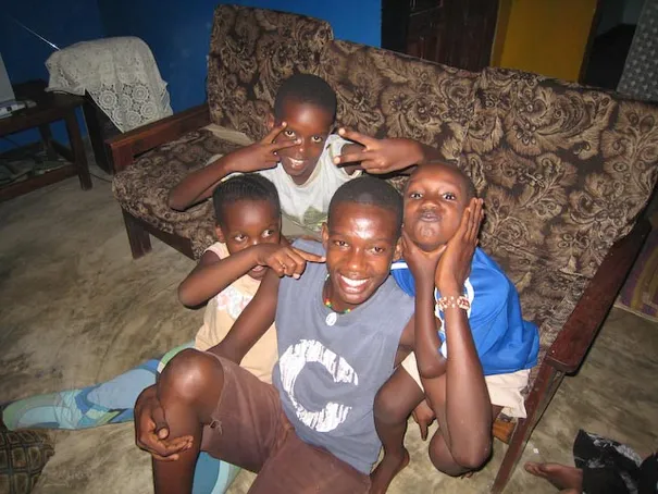 Godfrey and his family