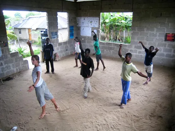 Robyn taking a ballet class