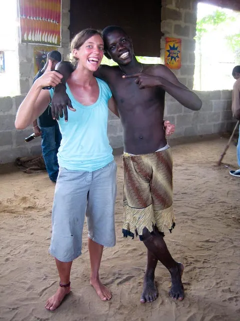 Robyn and Adam - Adam taught Robyn some traditional dancing