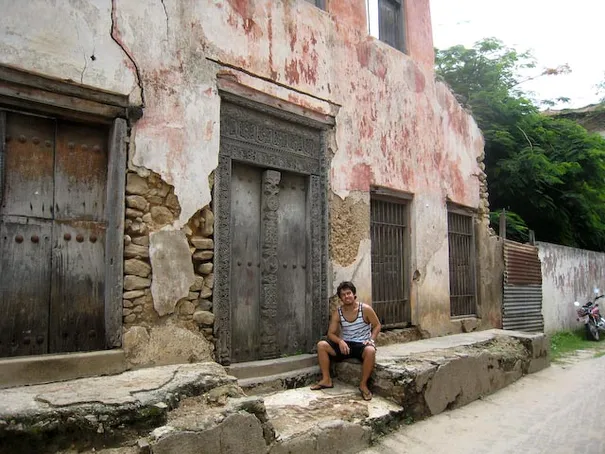 Some of the famous Zanzibar doors in the old town