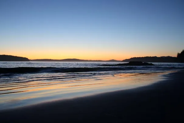 A beautifull sunset in Tofino.