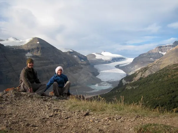One of the many glaciers on view in Jasper National Park
