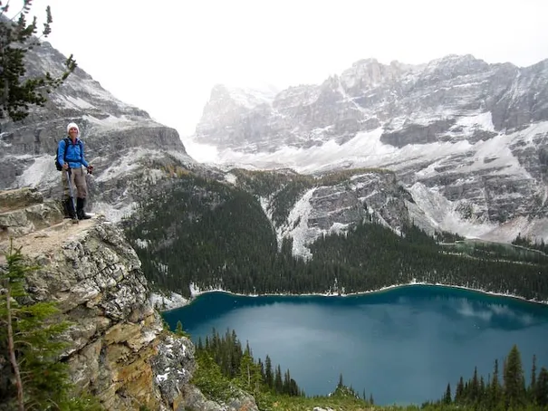 The Alpine Ledges trail in Lake Ohara, Yoho National Park