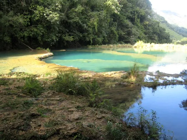 One of the pools at Semuc Champey, Guatamala