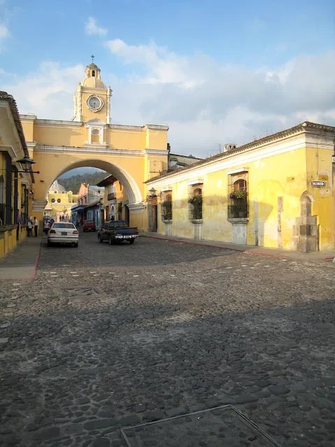 A street scene in Antigua, Guatemala