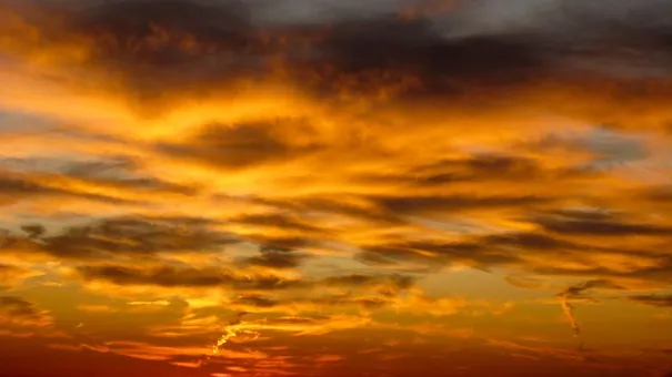 The stunning colours of sunset