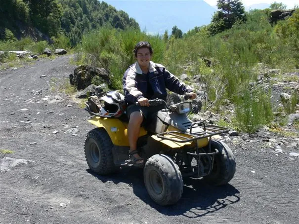 Glen on a quad bike