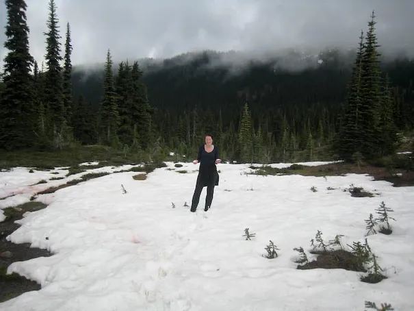 Hannah enjoing the snow