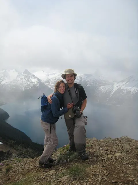 Glen and Robyn at the top