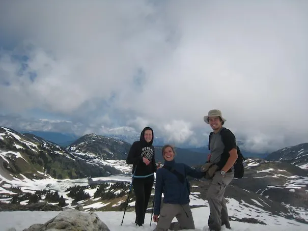 The gang after the fun of glissading