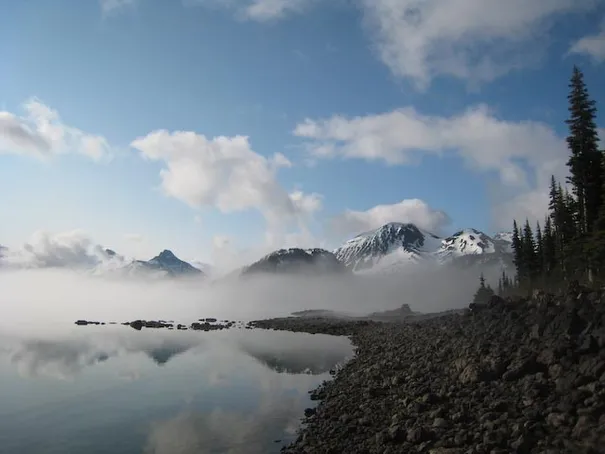 Garibaldi lake in the early morning