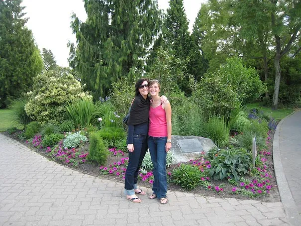 Hannah and Robyn at Granville Island, Vancouver