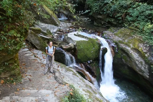 A stream where we refilled our water bottle during the trek