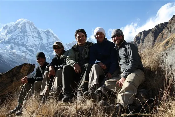 Jeff, Jason, Glen, Robs and Warren at Fish Tail Base Camp