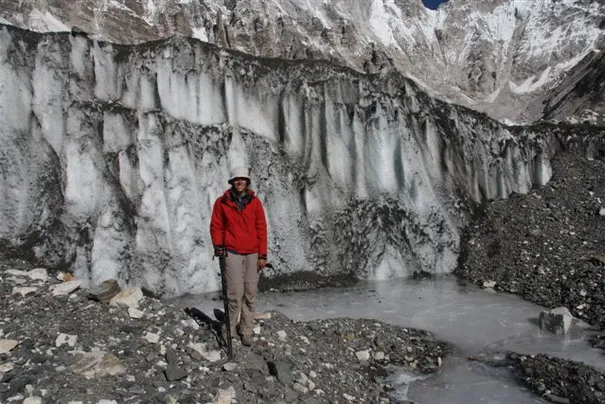 Part of the glacier at Everest Base Camp