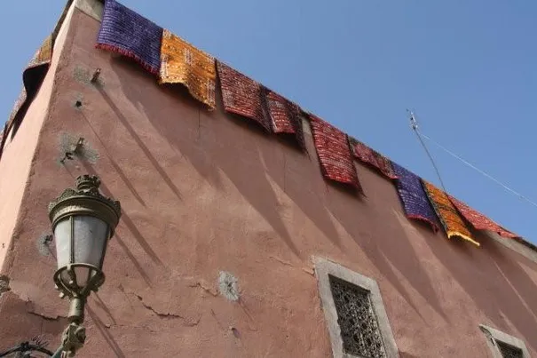 The famous hand-made Moroccan rugs, Marrakesh