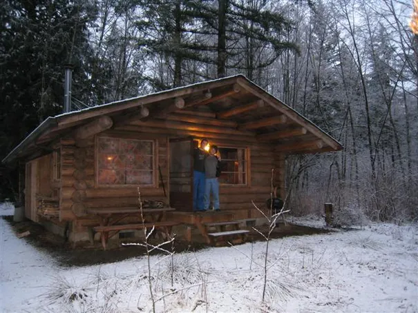 Our log cabin for our weekend of skiing in Mt Baker (US).