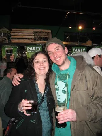 Lea and Steve enjoying St Pats day.