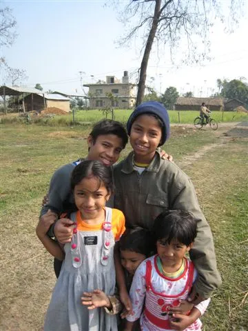 Some of the kids at the orphanage on Christmas day