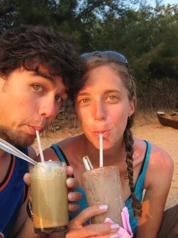 Ahhhh, milk shakes on the beach. You can’t top that. Gokarna, India.