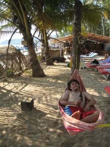 Relaxing in Palolem, Goa India.