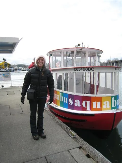Robyn after enjoying a ride on the City’s Aqua Bus