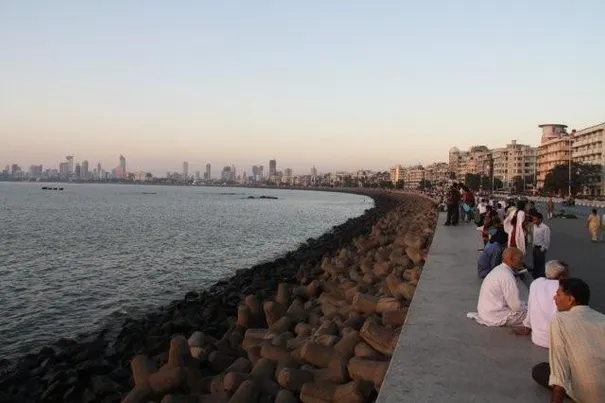 Marine Drive, one of the most popular areas of the city, Mumbai.